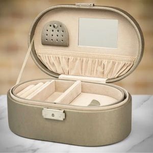 NEW WOLF 1834 Heritage PEWTER Oval Jewelry Box with Handle